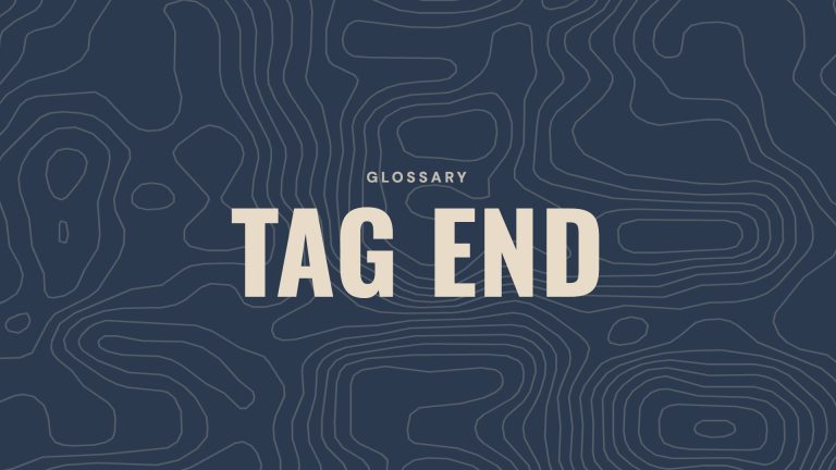 Glossary: Tag end