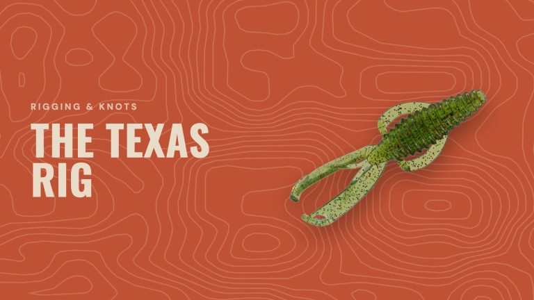 Cover reading "The Texas rig" with a Bomba Craw soft bait in Water Yer Melon