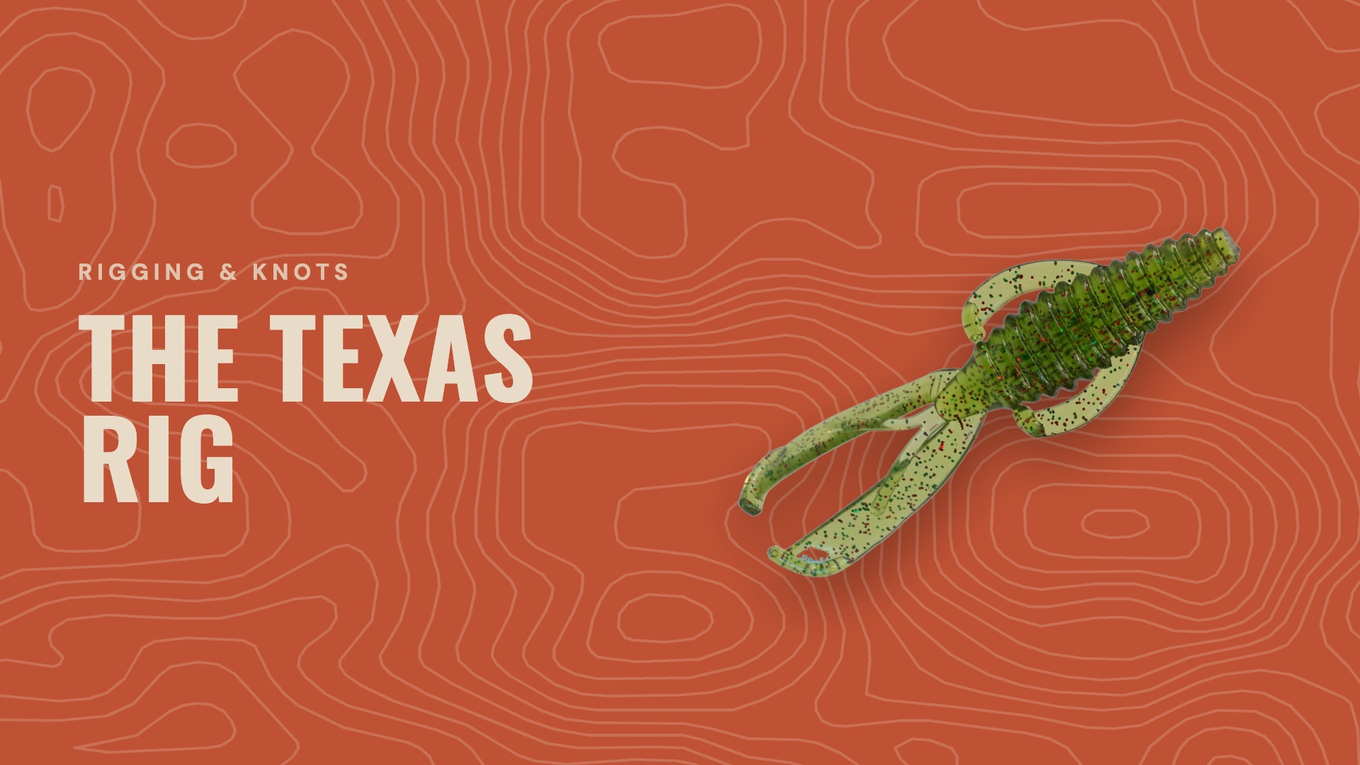 Cover reading "The Texas rig" with a Bomba Craw soft bait in Water Yer Melon